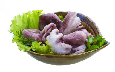 Marinated octopus