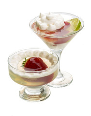 Dessert with strawberry