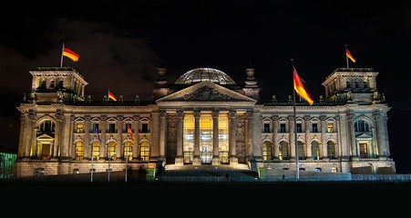 Fototapeta na wymiar Reichstag à Berlin