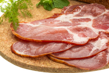 Bacon with vegetables