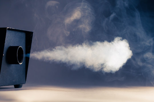 smoke machine in action