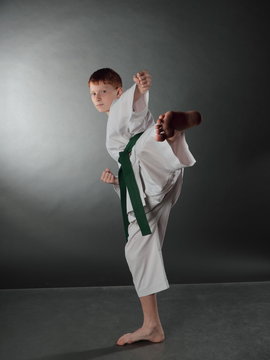 Young Karate Man.