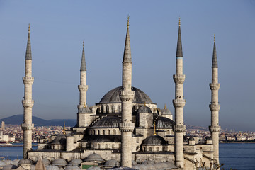 Fototapeta na wymiar Mezquita Azul (Estambul,Turquia)
