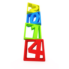 Column of digits 2014