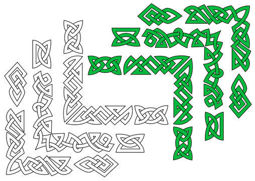 Borders and patterns in celtic style