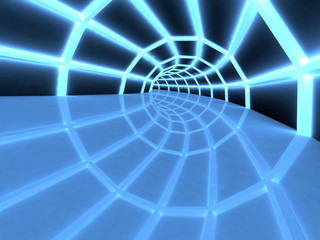 3D Tunnel, perspective view.