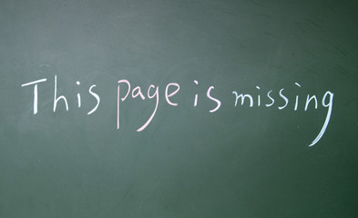 Obraz premium this page is missing symbol