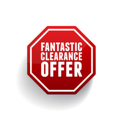 Sale offer road sign button