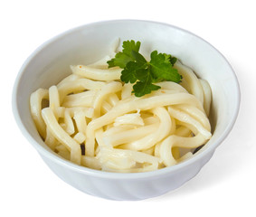 pasta tasty plate isolated a on white background