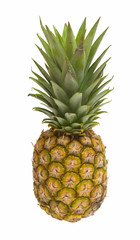 Fototapeta premium Mini pineapples with straw, isolated on the white background. Ve