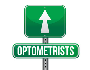 optometrists road sign illustration design