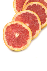 Fototapeta na wymiar grapefruit slice close up