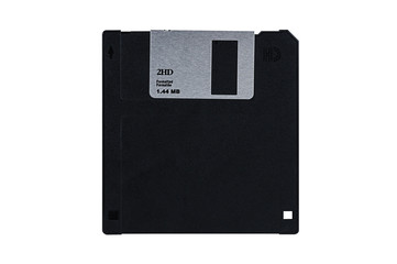 Floppy diskette isolated