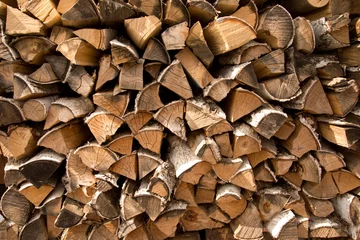 Papier Peint photo Texture du bois de chauffage firewood put texture
