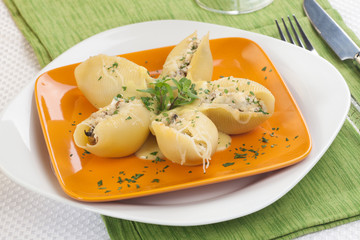 Mushroom Pasta Shells