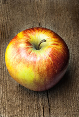 Apple isolated on wood