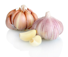 Obraz premium fresh garlic isolated on white