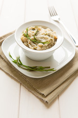 Risotto with hops