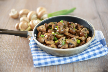 Lauchzwiebelchampignons
