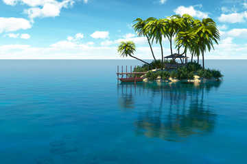 Obraz na płótnie Canvas Dream island
