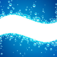 Vector Illustration of an Abstract Water Background