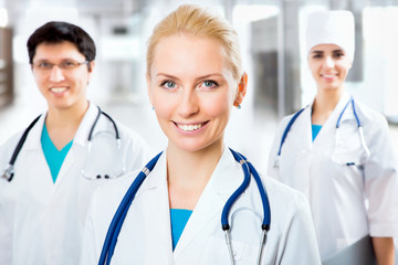 Fototapeta premium Young female doctor