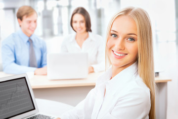 Obraz premium Business woman at office