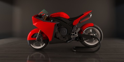 Obraz na płótnie Canvas red bike