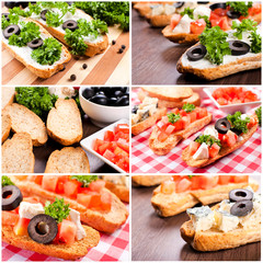 Vegetarian bruschetta