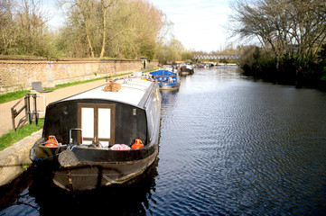 Houseboats on canal