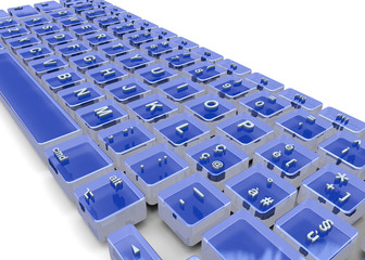 Obraz premium KEYBOARD - 3D