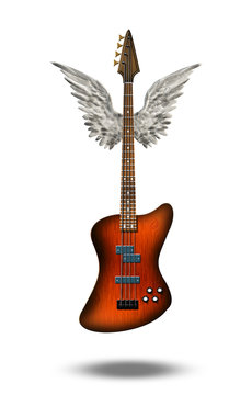 Guitar winged