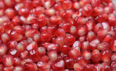 Background pomegranate seeds