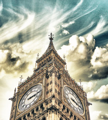 London, The Big Ben with Beautiful sky