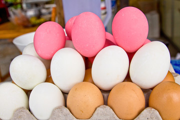 Egg tricolor on panel