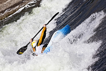 Naklejka premium kayaking