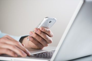 business man with pc