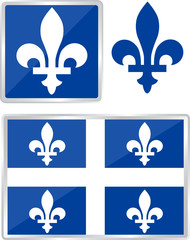 quebec emblem flag