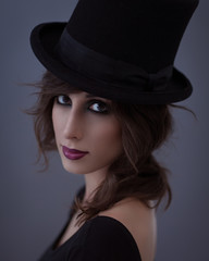 Woman With a Top Hat