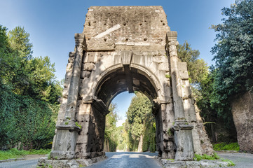 Fototapeta premium Arch of Drusus in Rome, italy
