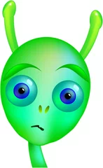 Crédence de cuisine en verre imprimé Créatures Alien vert sombre