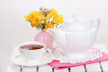 Beautiful set with tea