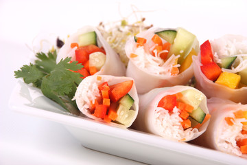 vegetarian spring rolls