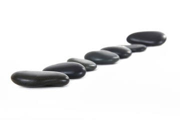 Massage Stones in a Row