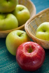 Fresh organic apples