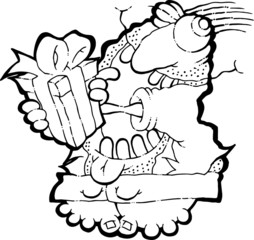 Dad receiving present