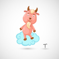 Zodiac signs -Capricorn vector Illustration