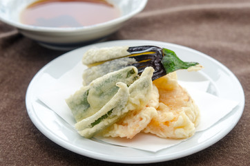 和食　野菜の天ぷら