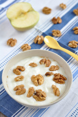 Joghurt mit Honig und Walnüssen