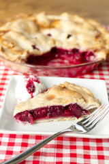 Berry Pie-drizzled ice cream